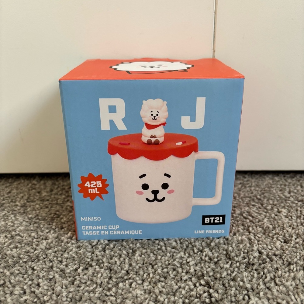 BT21 RJ Ceramic Cup - Red and White